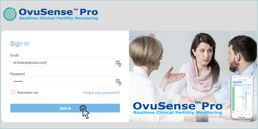 OvuSense Pro Sign In